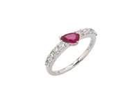 Anello Valentina Callegher Donna in Oro Rubino 0.45 Ct 10988 - 10988